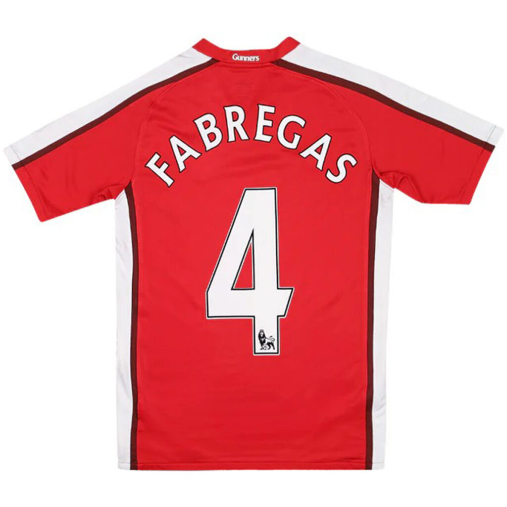 Fabregas #4 Retro Arsenal Home Jersey 2008/10 - Cancha Kits