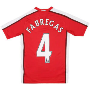 Fabregas #4 Retro Arsenal Home Jersey 2008/10 - Cancha Kits