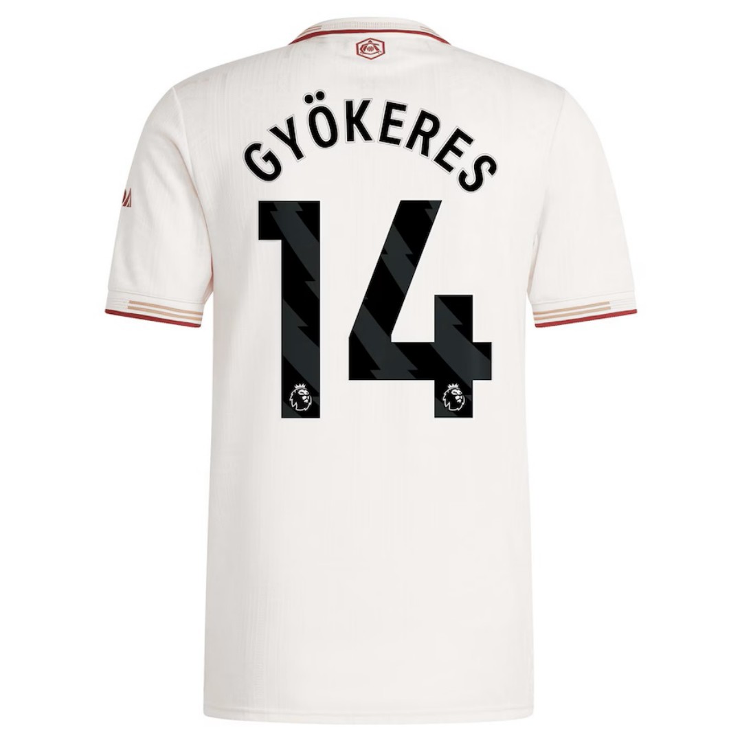GYÖKERES #14 Arsenal Third Match Jersey Player Version 2025/26 — Arsenal Third Away 2025/26