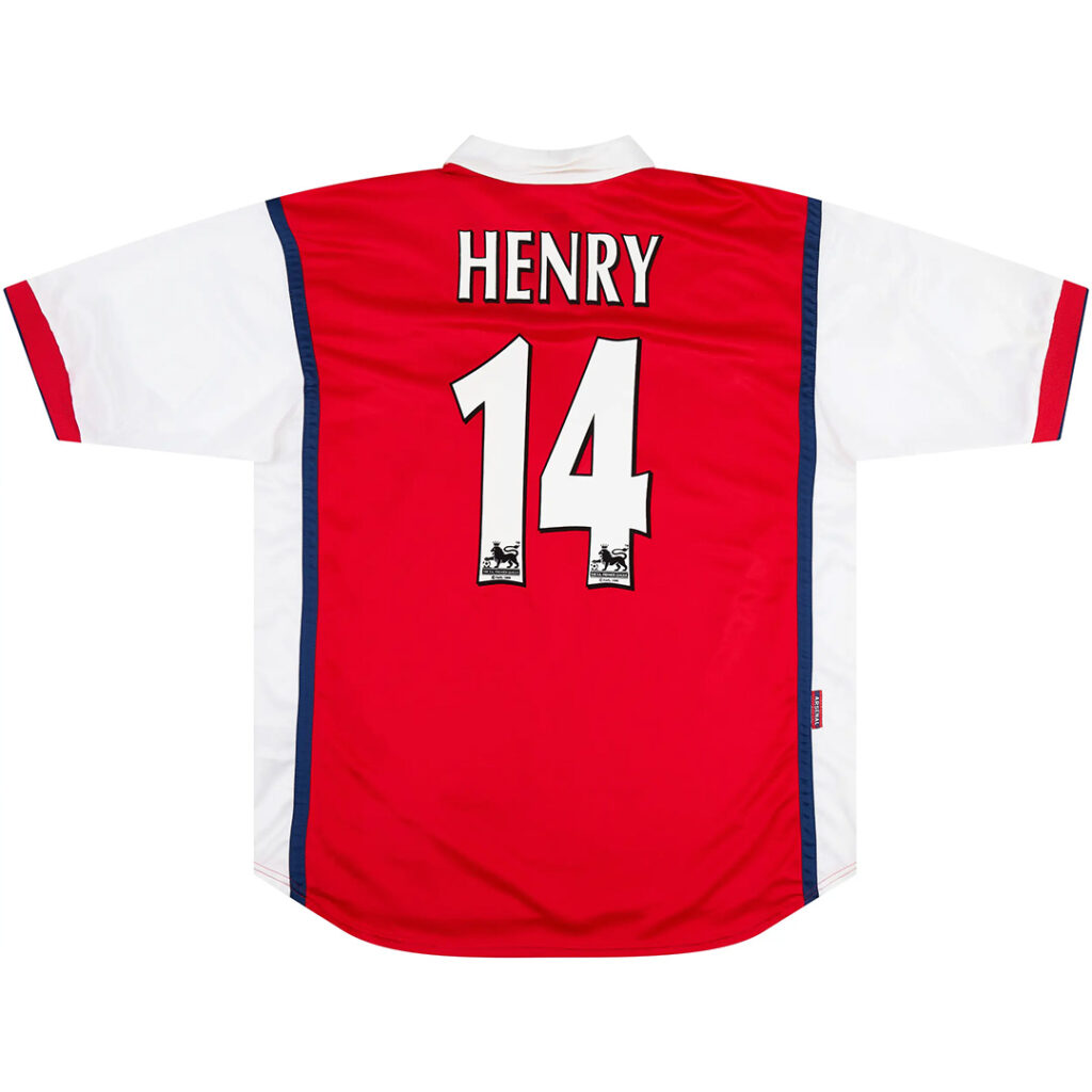 HENRY #14 Retro Arsenal Home Jersey 1998/99 - Cancha Kits