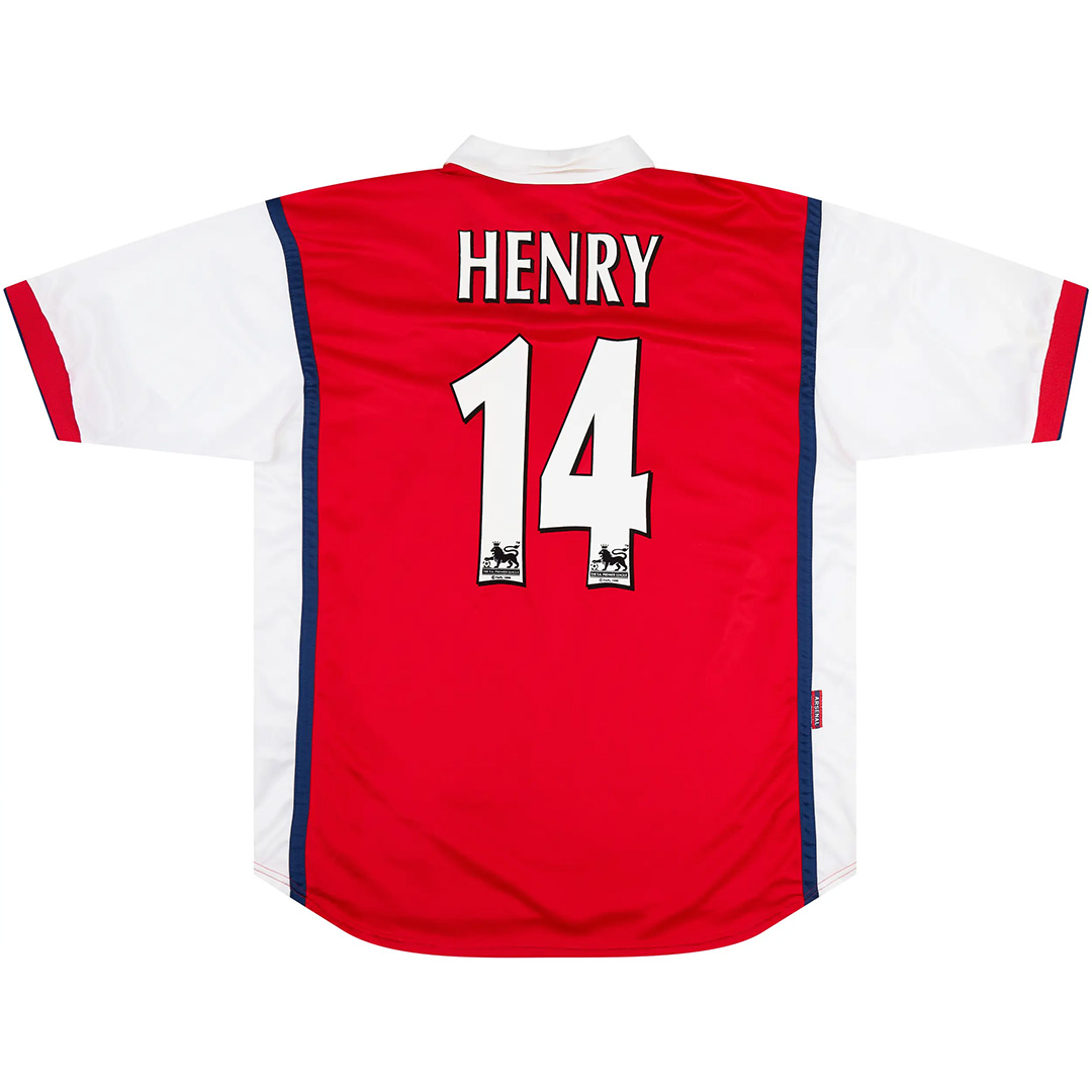 HENRY #14 Retro Arsenal Home Jersey 1998/99 — Arsenal Home 1998/99