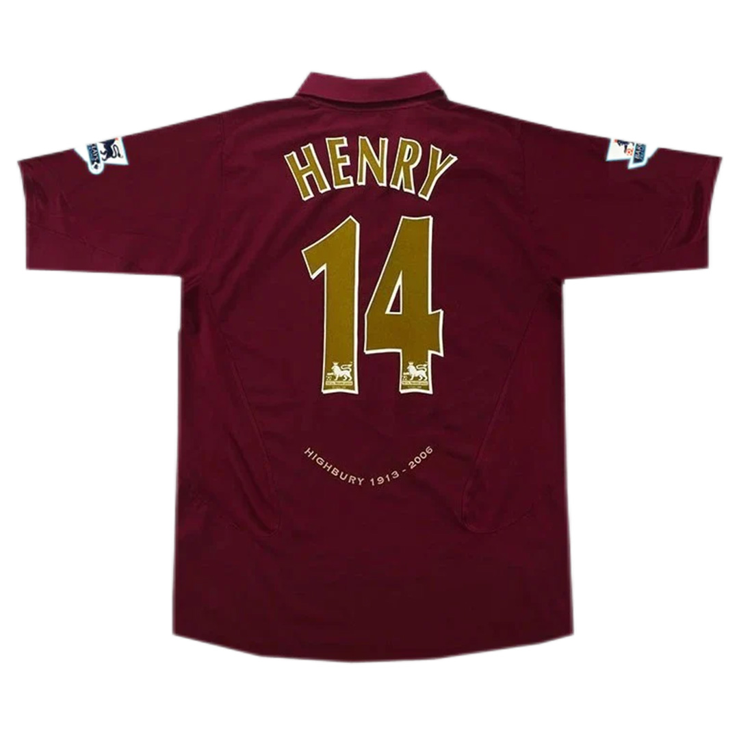 Henry #14 Retro Arsenal Home Jersey 2005/06 — Arsenal Home 2005/06