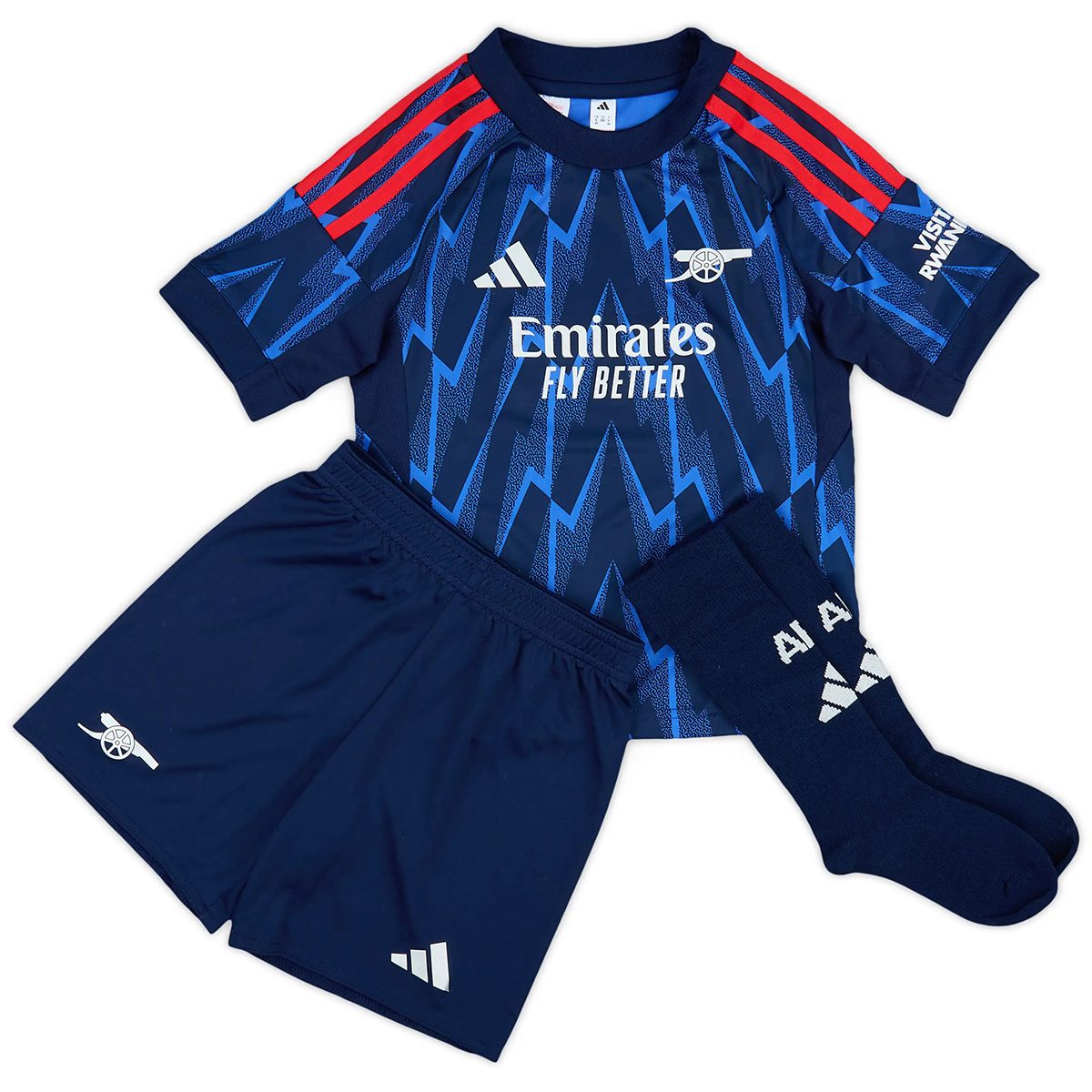 Kids Arsenal Away Jersey Full Kit 2025/26 — Arsenal Away 2025/26