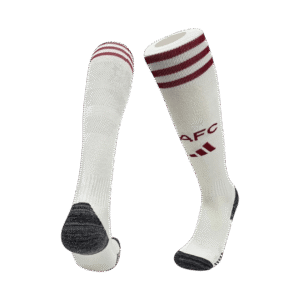 Kids Arsenal Soccer Socks - Beige 2025/26 - Cancha Kits
