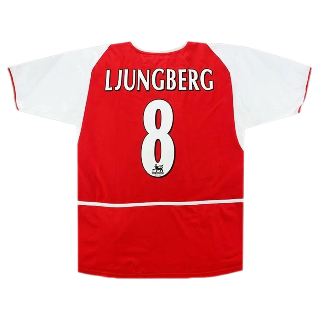 LJUNGBERG #8 Retro Arsenal Home Jersey 2002/04 - Cancha Kits