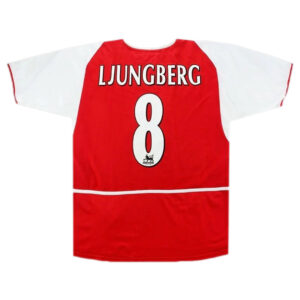 LJUNGBERG #8 Retro Arsenal Home Jersey 2002/04 - Cancha Kits