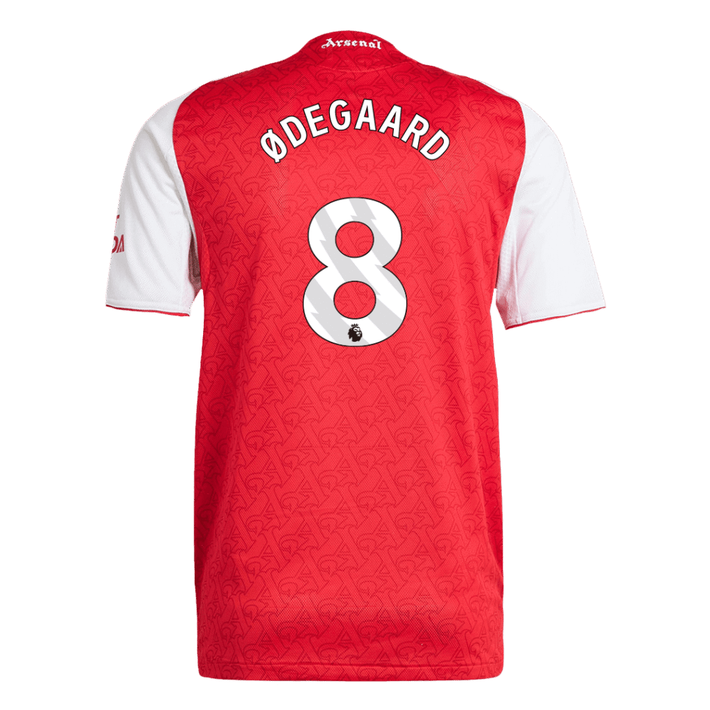 ØDEGAARD #8 Arsenal Home Match Jersey Player Version 2025/26 - Cancha Kits