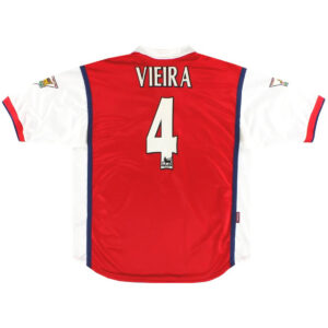 Vieira #4 Retro Arsenal Home Jersey 1998/99 - Cancha Kits