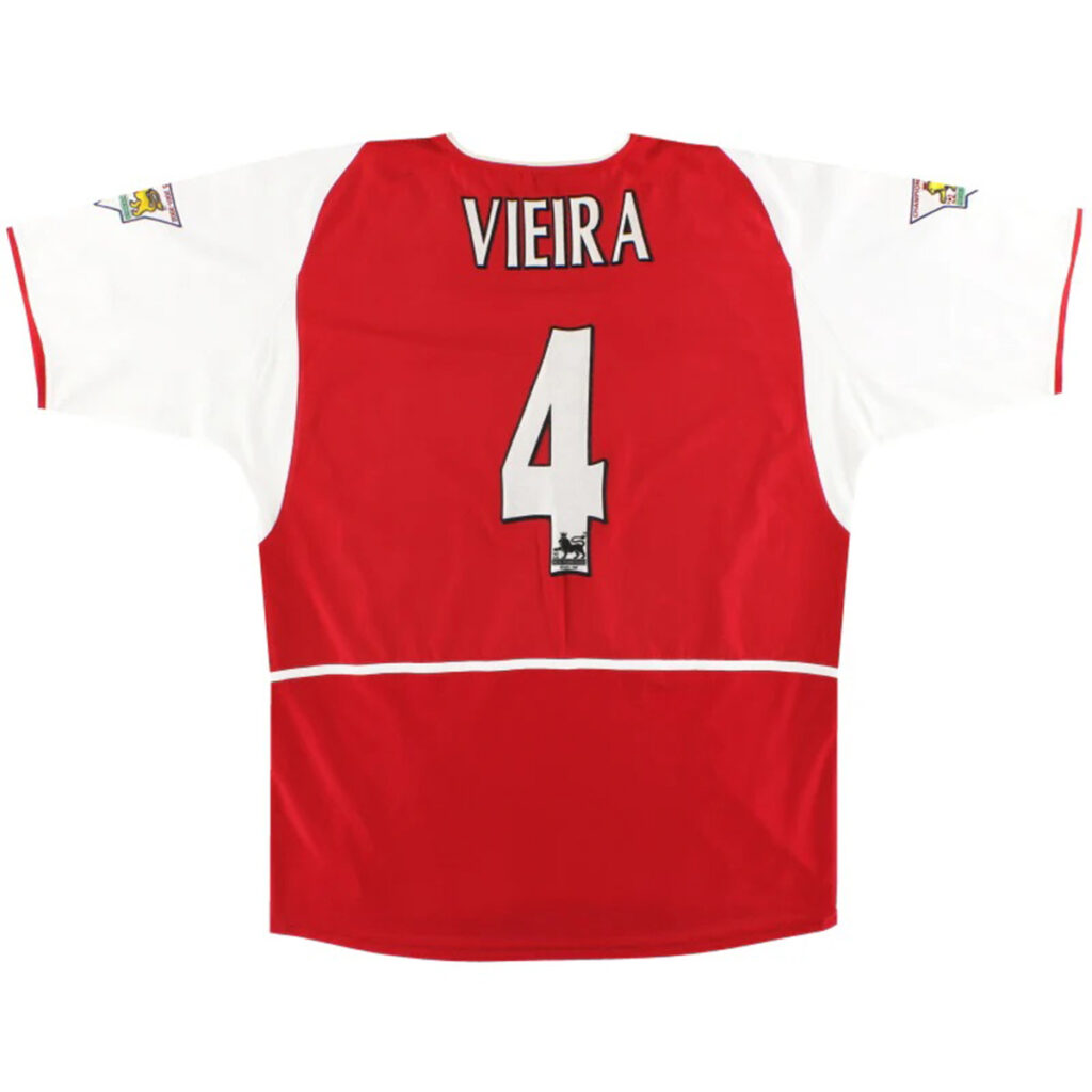 Vieira #4 Retro Arsenal Home Jersey 2002/04 - Cancha Kits
