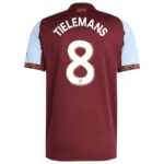 TIELEMANS #8 Aston Villa Home Jersey 2025/26 – Cup Font