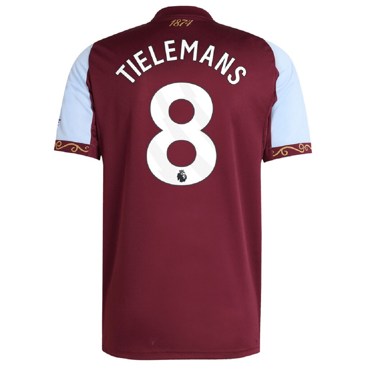 TIELEMANS #8 Aston Villa Home Jersey 2025/26 — Aston Villa Home 2025/26