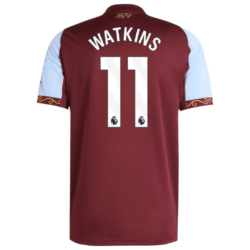 WATKINS #11 Aston Villa Home Jersey 2025/26 - Cancha Kits