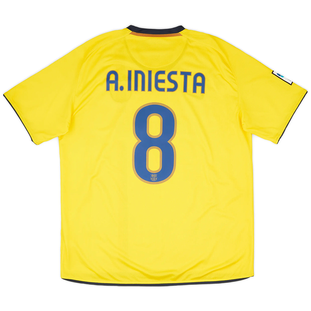 A.INIESTA #8 Retro Barcelona Away Jersey 2008/09 — Barcelona Away 2008/09