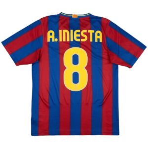 A.Iniesta #8 Retro Barcelona Home Jersey 2009/10 - Cancha Kits