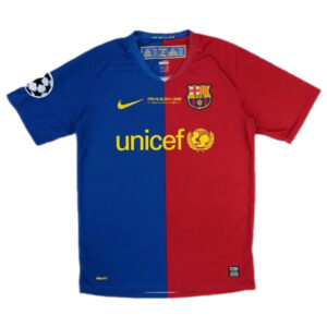 A.INIESTA #8 Retro Barcelona UCL Final Home Jersey 2008/09 - Cancha Kits