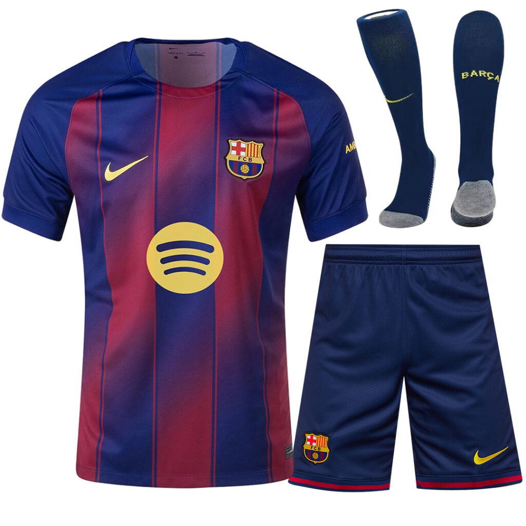 Barcelona Home Jersey Whole Kit 2025/26 - Cancha Kits
