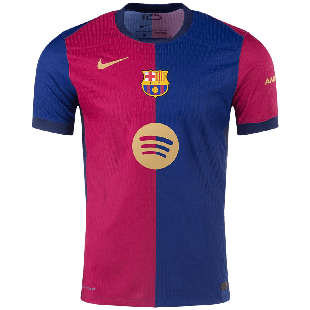 Barcelona Home Spotify Logo Without Text Jersey Player Version — Barcelona Home 2024/25