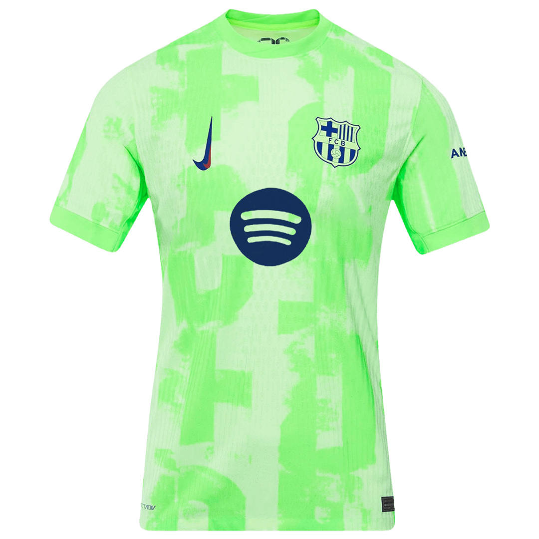 Barcelona Third Spotify Logo Without Text Jersey Player Version — Barcelona Third Away 2024/25