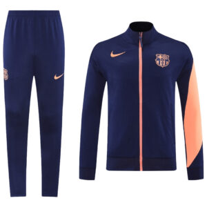 Barcelona Training Tracksuit Kit(Jacket+Pants) Navy&Orange 2025/26 - Cancha Kits