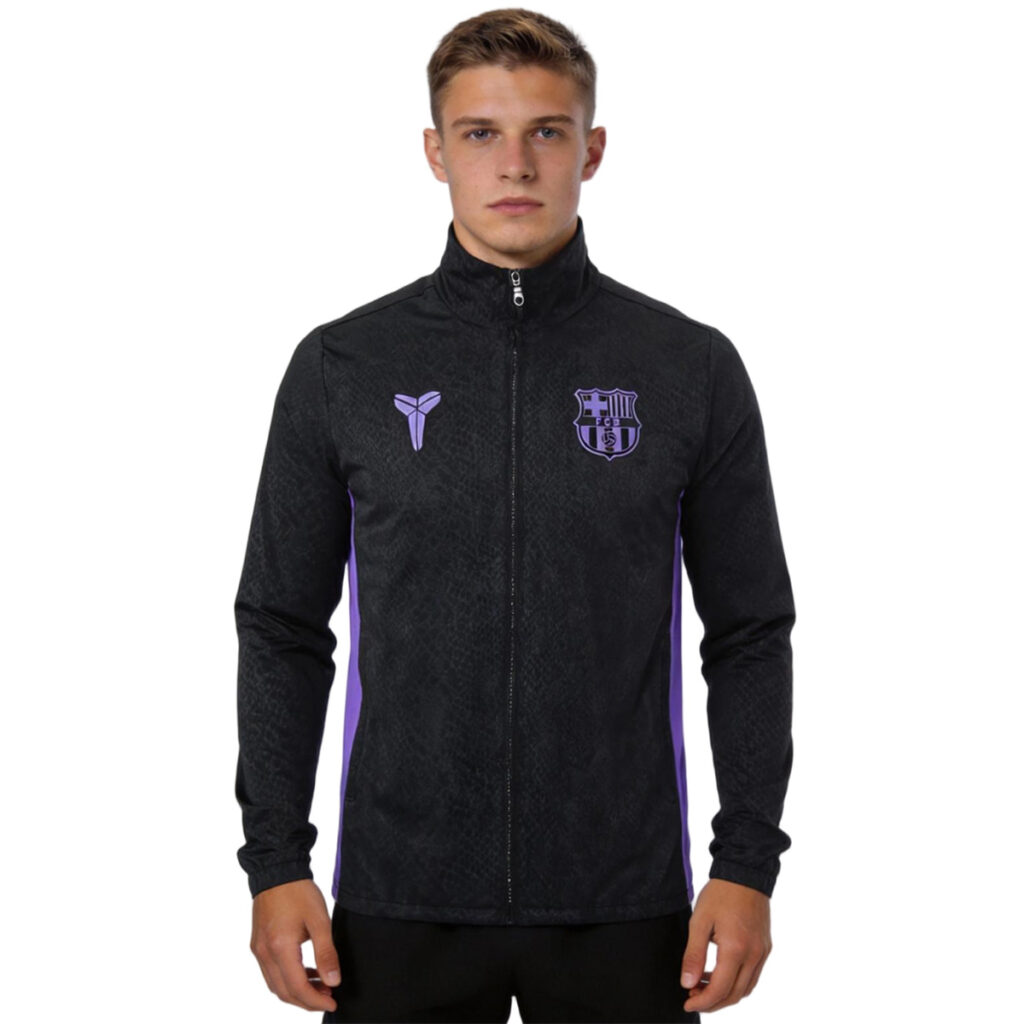 Barcelona x Kobe Bryant Windbreaker Jacket Black 2025/26 - Cancha Kits