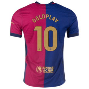 COLDPLAY #10 x Barcelona Home Coldplay Match Jersey - Cancha Kits