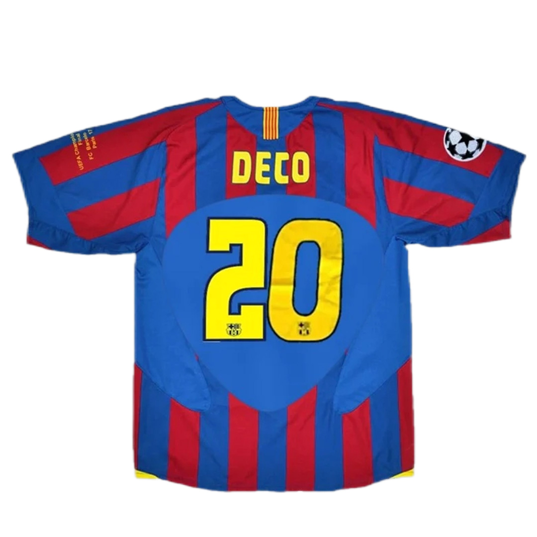 DECO #20 Retro Barcelona UCL Final Home Jersey 2005/06 — Barcelona Home 2005/06