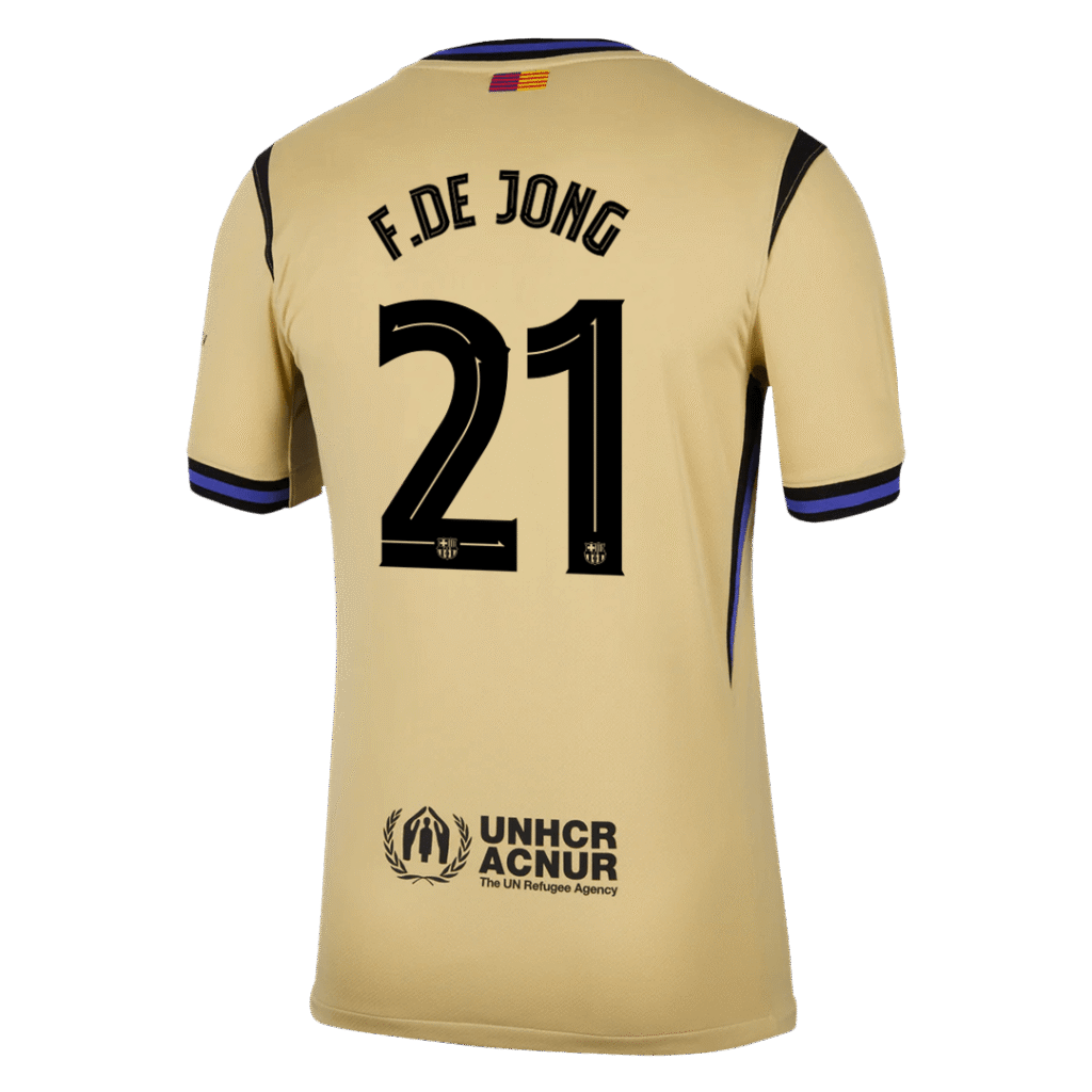 F.DE JONG #21 Barcelona Away Jersey 2025/26 – UCL - Cancha Kits