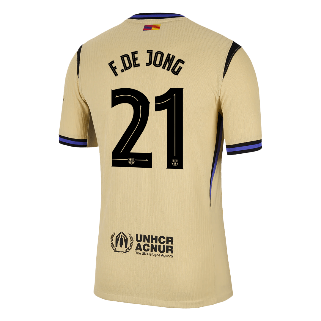 F.DE JONG #21 Barcelona Away Match Jersey Player Version 2025/26 - UCL — Barcelona Away 2025/26