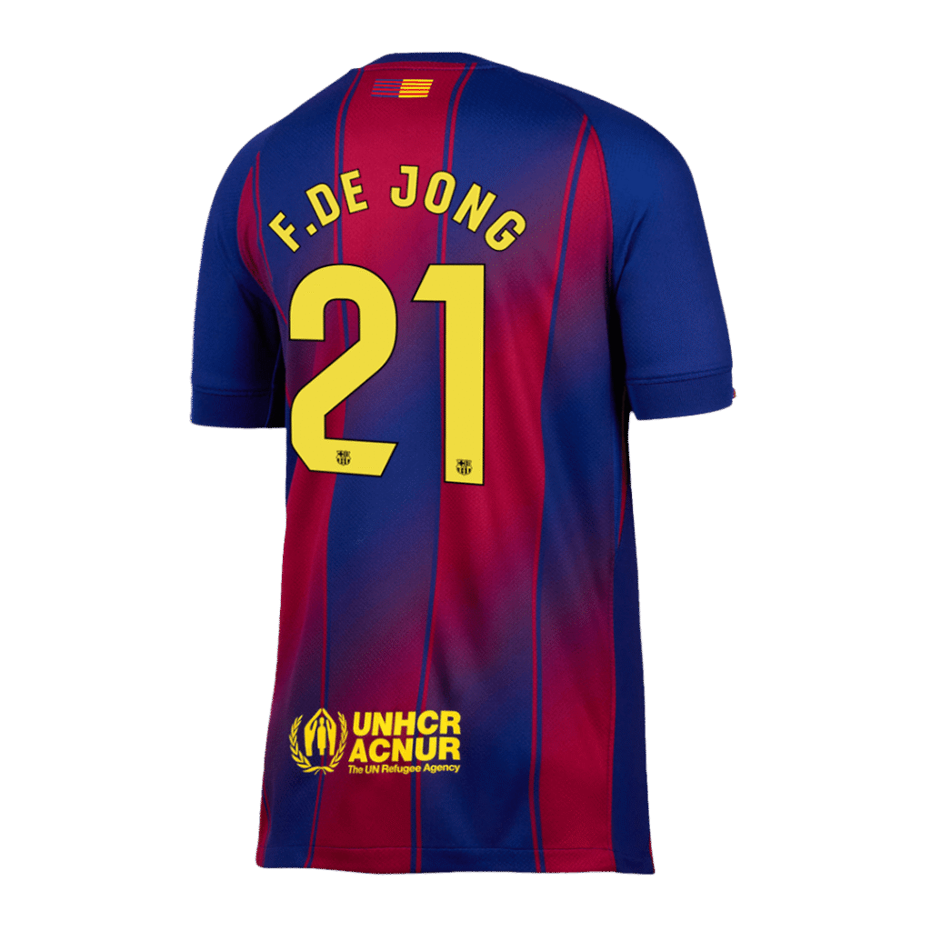 F.DE JONG #21 Barcelona Home Jersey 2025/26 - Cancha Kits