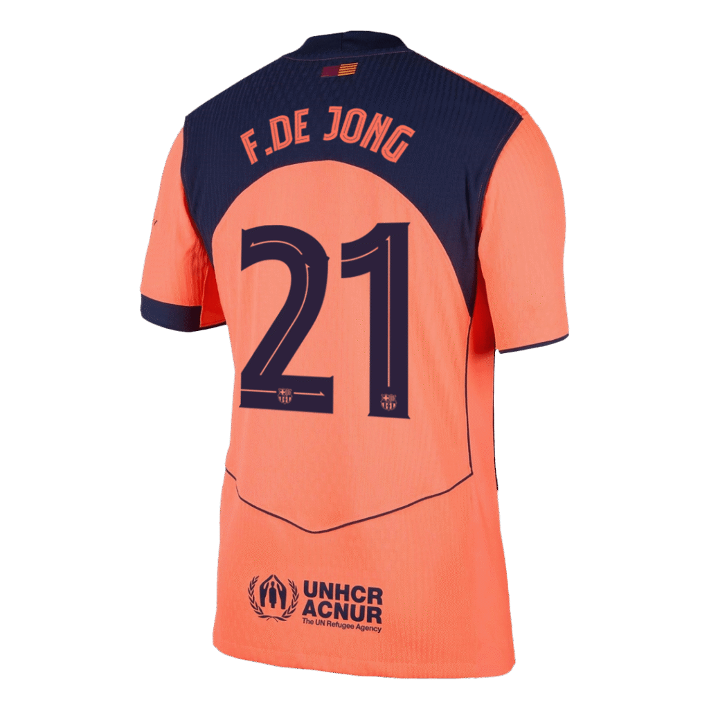 F.DE JONG #21 Barcelona Third Match Jersey Player Version 2025/26 – UCL - Cancha Kits