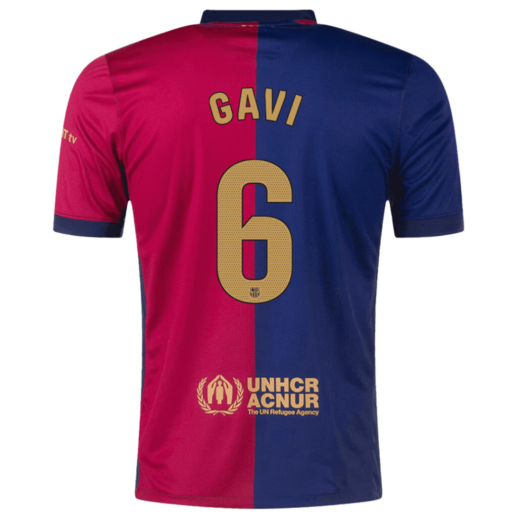 GAVI #6 Barcelona Home Jersey - Cancha Kits
