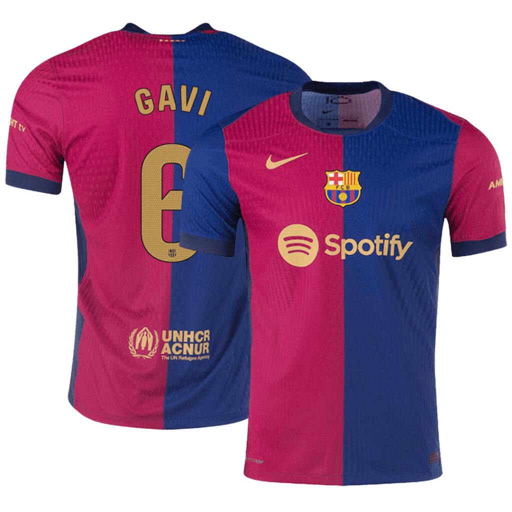 GAVI #6 Barcelona Home Match Jersey - Cancha Kits