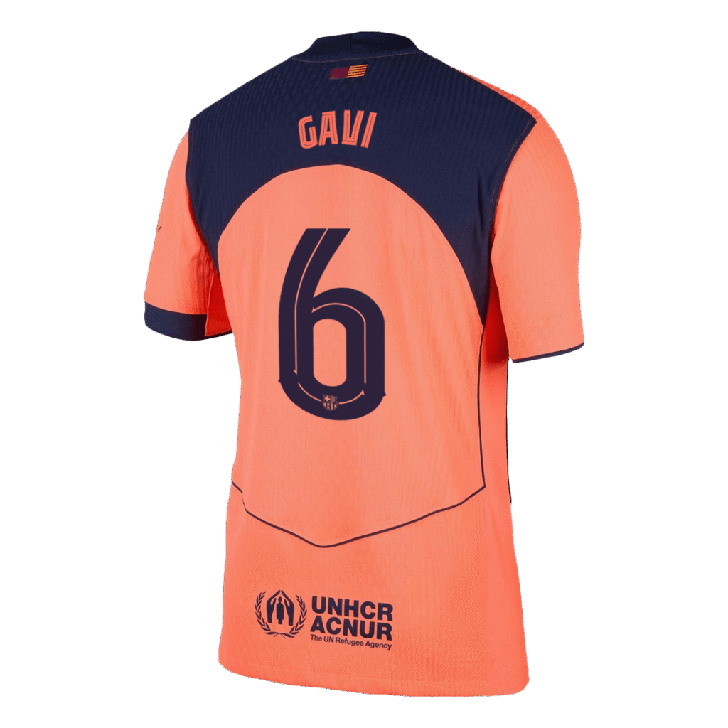 GAVI #6 Barcelona Third Match Jersey Player Version 2025/26 – UCL - Cancha Kits