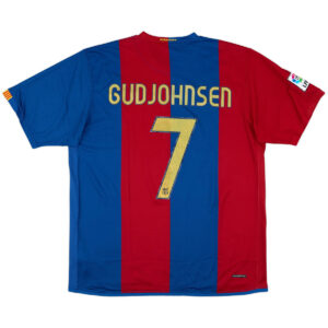 Gudjohnsen #7 Retro Barcelona Home Jersey 2006/07 - Cancha Kits