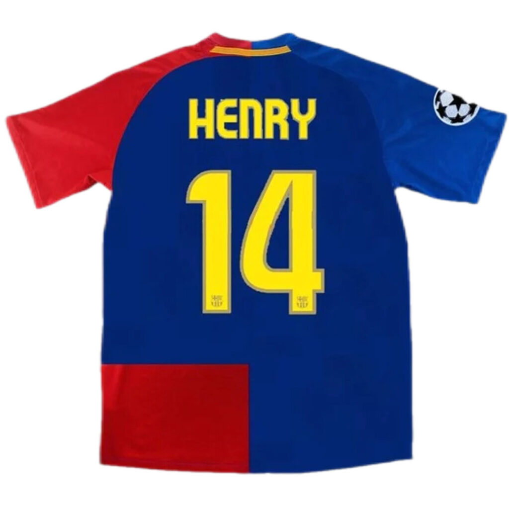 Henry #14 Retro Barcelona UCL Final Home Jersey 2008/09 - Cancha Kits