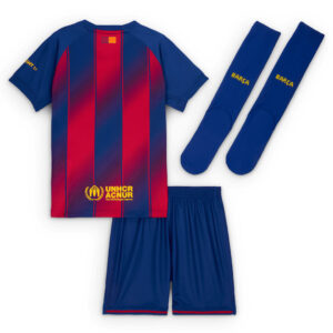 Kids Barcelona Home Jersey Full Kit 2025/26 - Cancha Kits