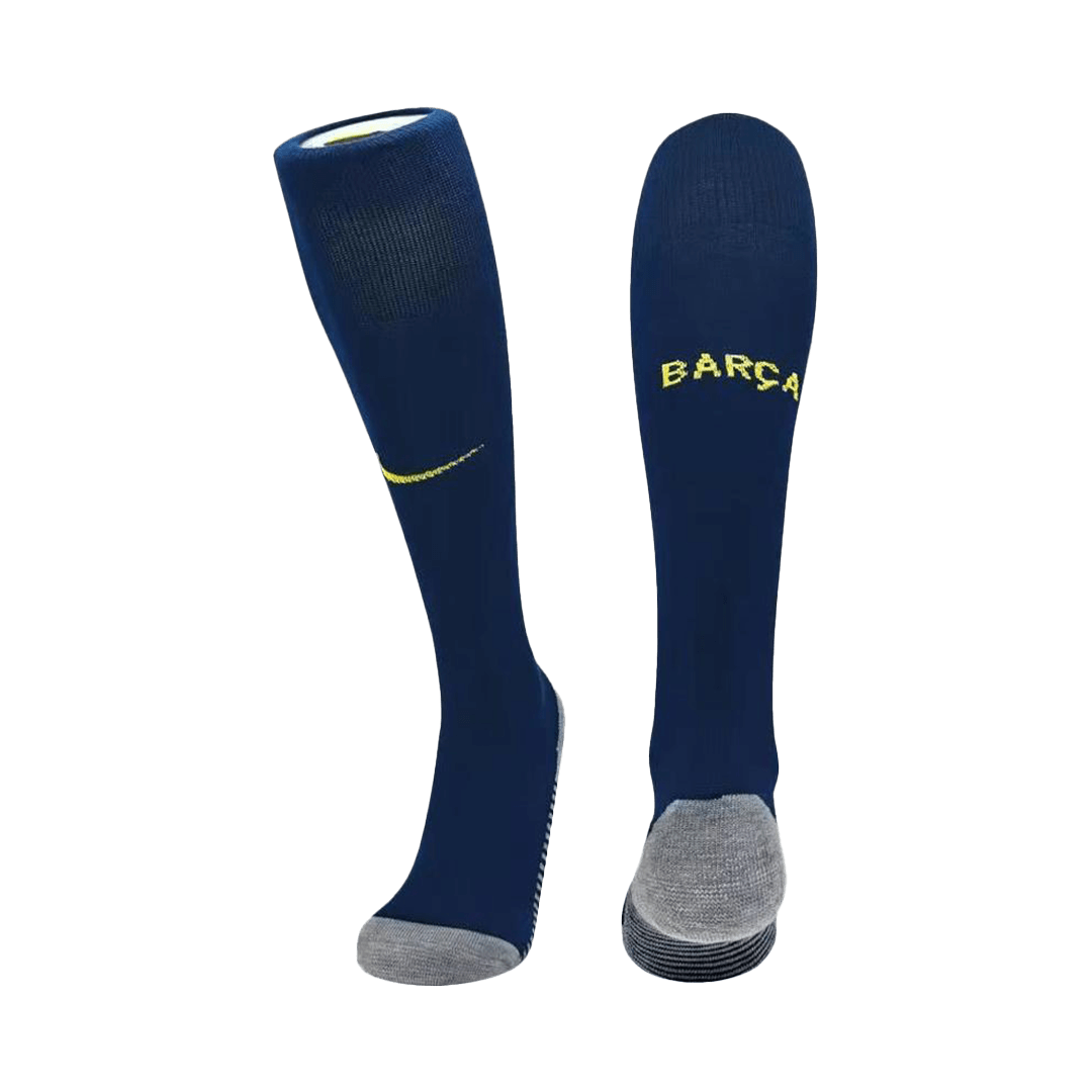 Kids Barcelona Home Soccer Socks - Navy 2025/26 — Barcelona Home 2025/26