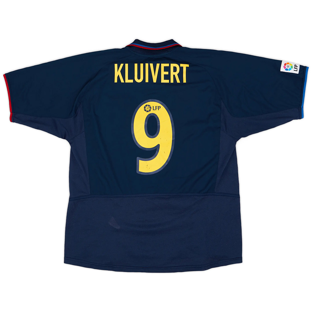 KLUIVERT #9 Retro Barcelona Third Jersey 2002/03 — Barcelona Third Away 2002/03