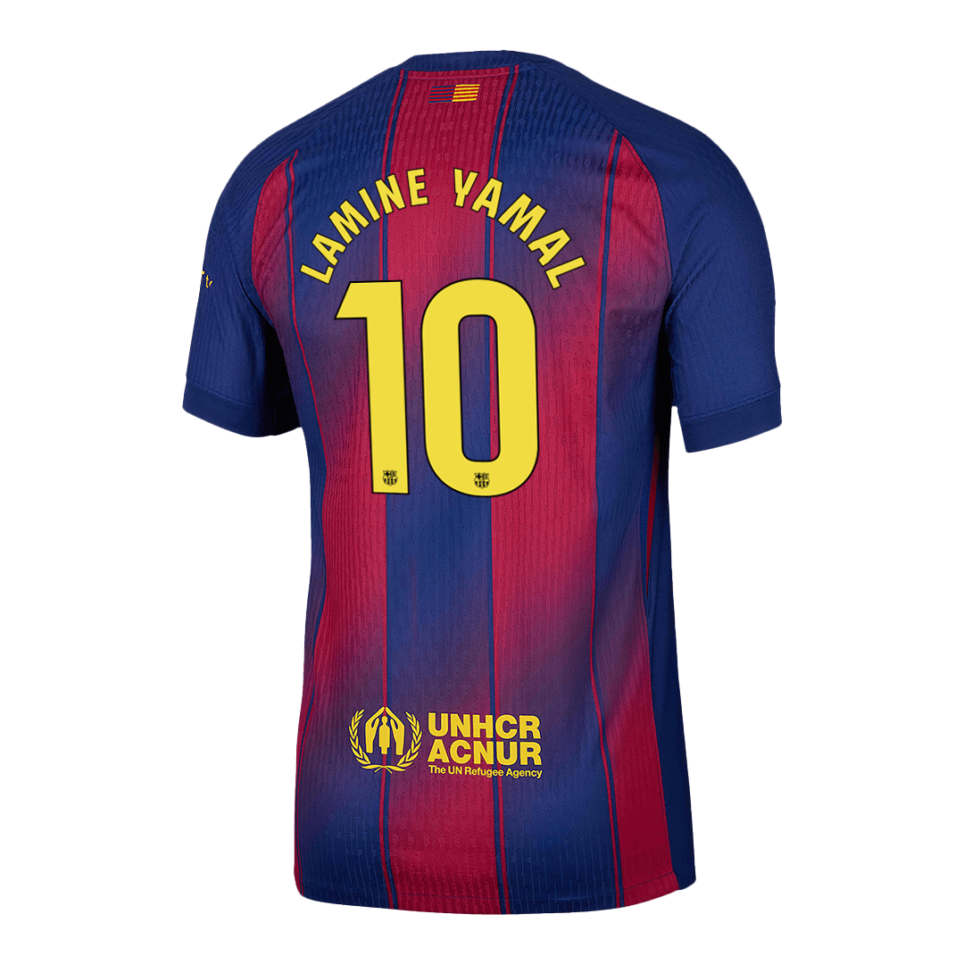 LAMINE YAMAL #10 Barcelona Home Match Jersey Player Version 2025/26 — Barcelona Home 2025/26