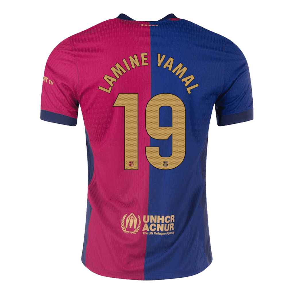 LAMINE YAMAL #19 Barcelona Home Jersey Player Version - Cancha Kits