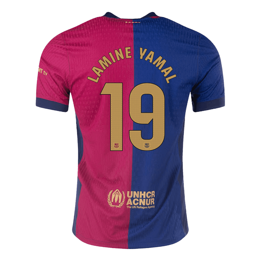 LAMINE YAMAL #19 Barcelona Home Jersey Player Version — Barcelona Home 2024/25