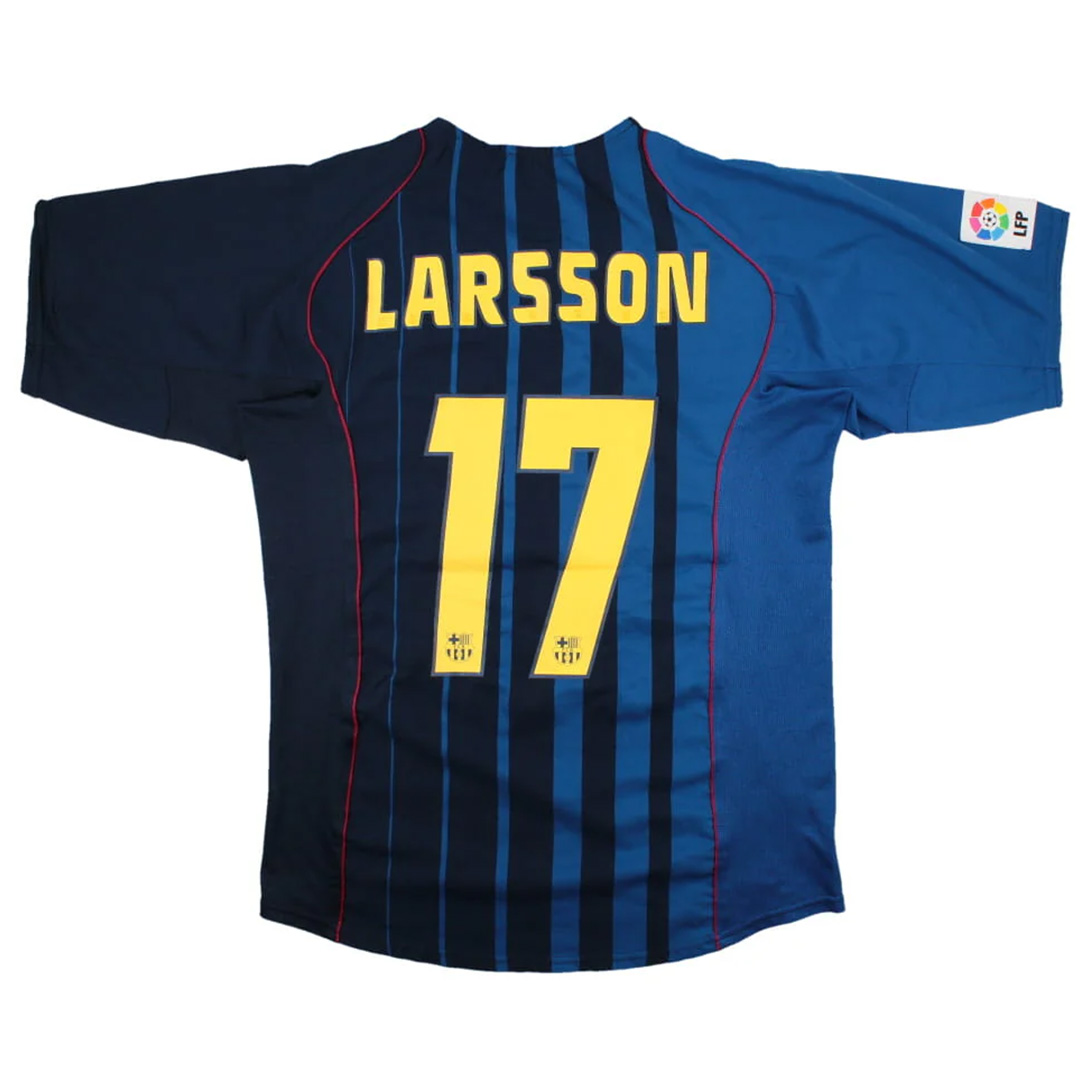 LARSSON #17 Retro Barcelona Away Jersey 2004/05 — Barcelona Away 2004/05