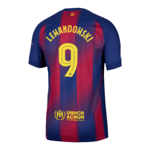 LEWANDOWSKI #9 Barcelona Home Match Jersey Player Version 2025/26 - UCL - Cancha Kits