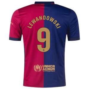 LEWANDOWSKI #9 Barcelona Home Spotify Logo Without Text Jersey - Cancha Kits