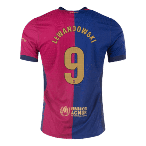 LEWANDOWSKI #9 Barcelona Home Spotify Logo Without Text Match Jersey - Cancha Kits