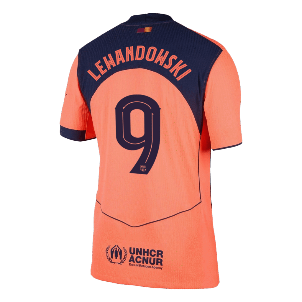 LEWANDOWSKI #9 Barcelona Third Match Jersey Player Version 2025/26 – UCL - Cancha Kits