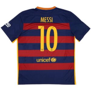 MESSI #10 Retro Barcelona Home Jersey 2015/16 - Cancha Kits