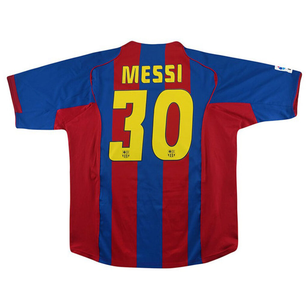 Messi #30 Retro Barcelona Home Jersey 2004/05 - Cancha Kits