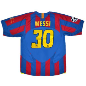Messi #30 Retro Barcelona UCL Final Home Jersey 2005/06 - Cancha Kits