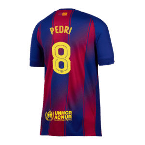 PEDRI #8 Barcelona Home Jersey 2025/26 - UCL - Cancha Kits